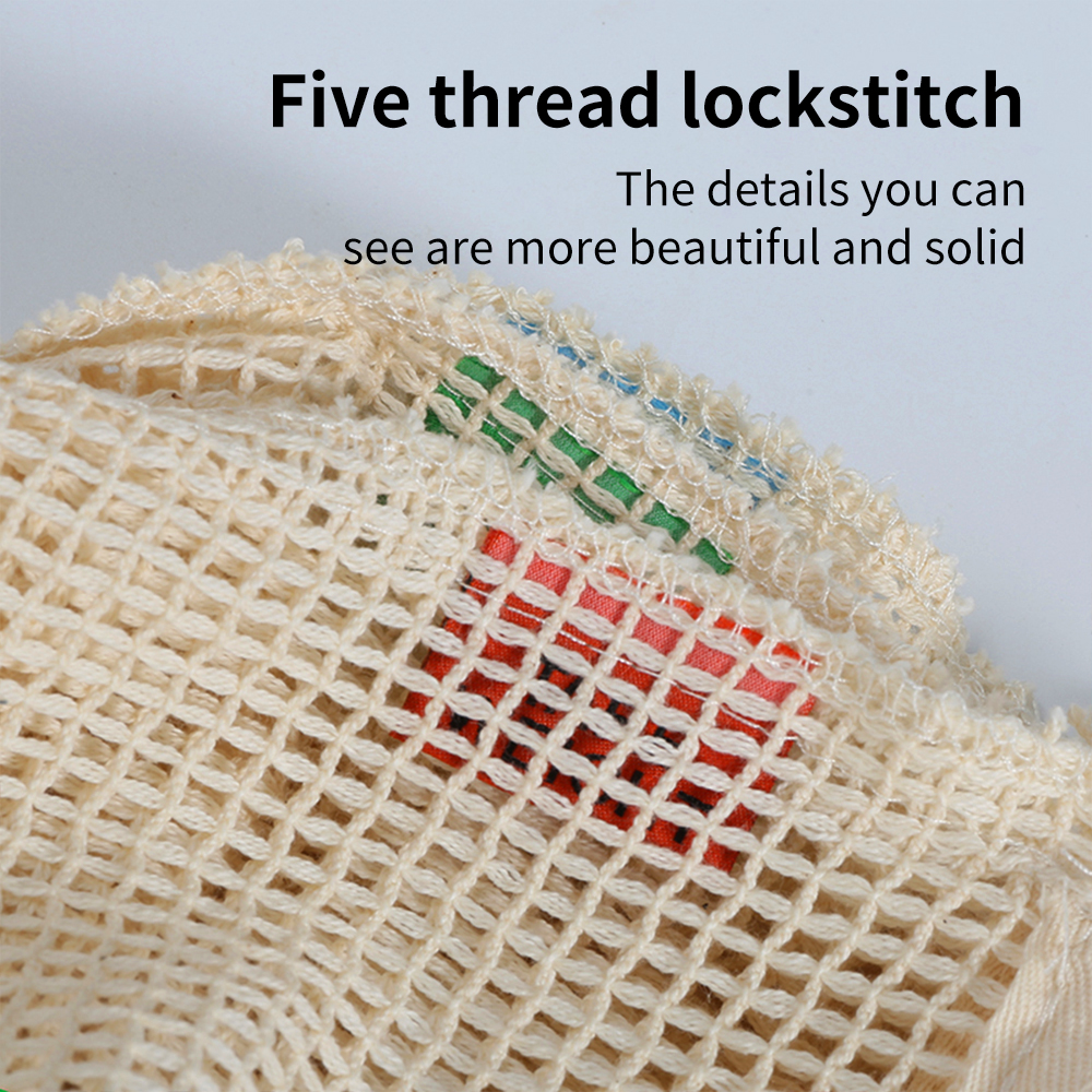 ถุงผ้าฝ้ายออร์แกนิคสำหรับใส่ผล - Produce Bag Reusable Mesh บทวิจารณ์และราคา