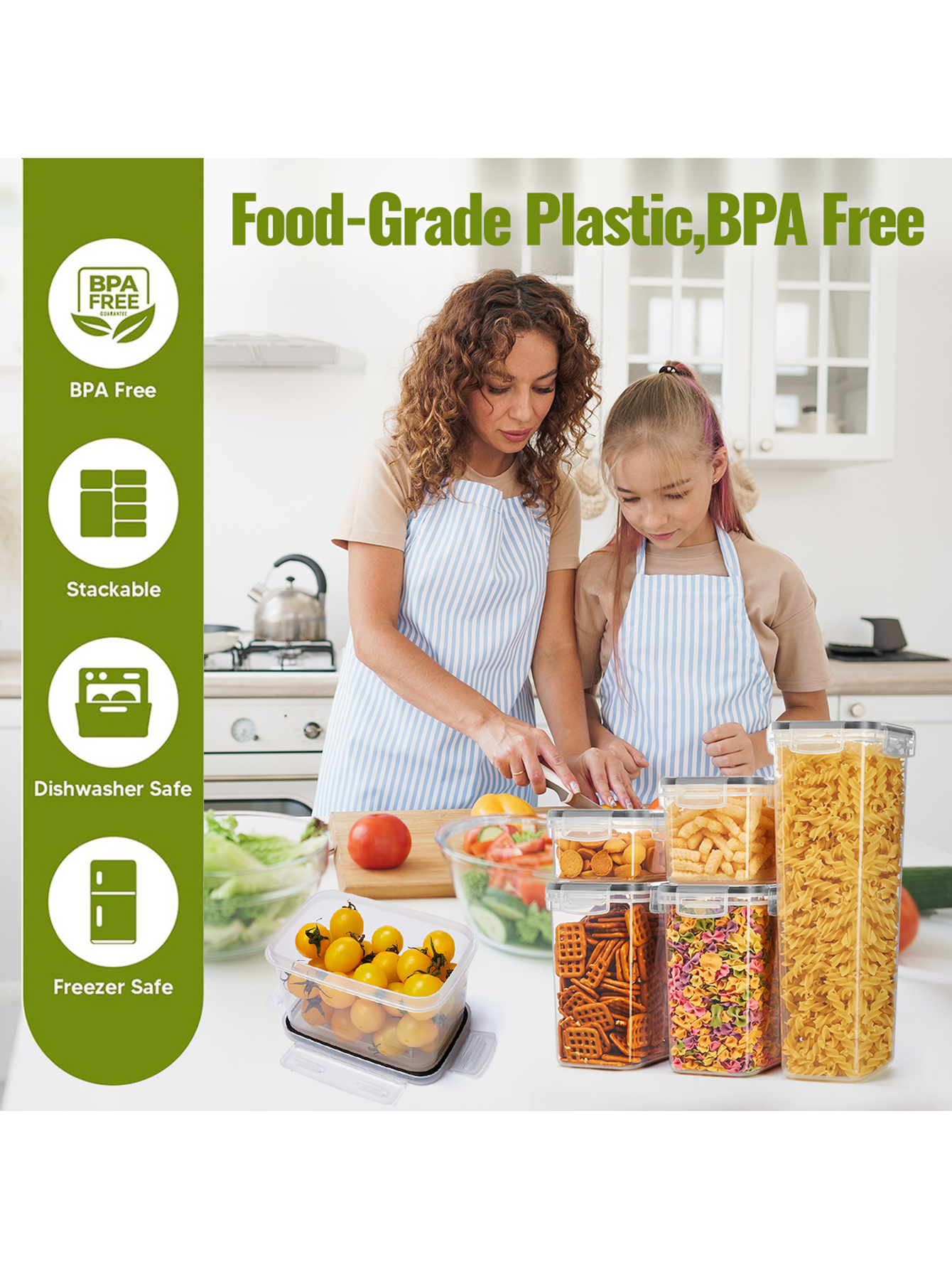 12 ชิ้น, ภาชนะเก็บอาหารสุญญากา - Food Storage Containers Set บทวิจารณ์และราคา