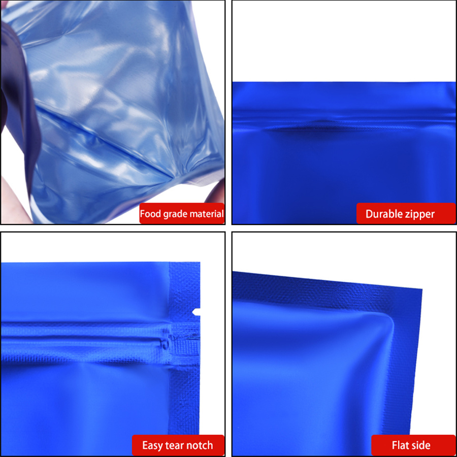 100 ชิ้น ถุงซิปฟอยล์สีน้ำเงินด - Food Storage Small บทวิจารณ์และราคา