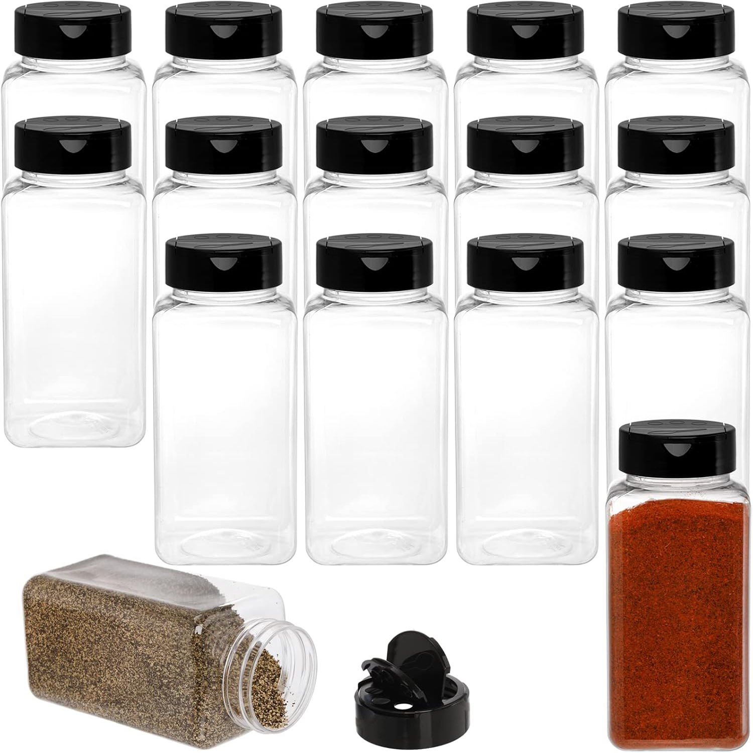 ขวดพลาสติกใสขนาดใหญ่สำหรับใส่เ - Food Storage Jars With Lids บทวิจารณ์และราคา