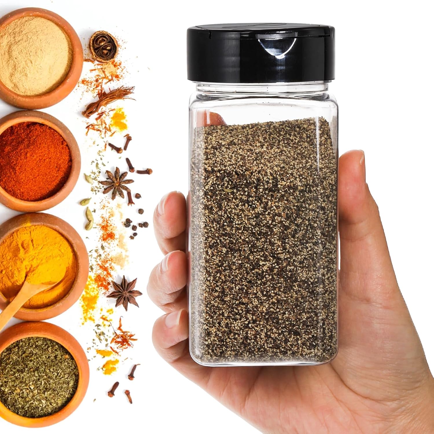 ขวดพลาสติกใสขนาดใหญ่สำหรับใส่เ - Food Storage Jars With Lids บทวิจารณ์และราคา