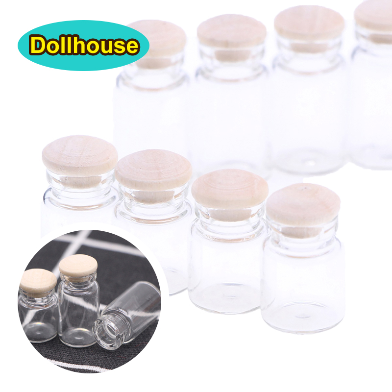 ขวดแก้วจิ๋วสำหรับบ้านตุ๊กตา 4  - Food Storage Jars With Lids บทวิจารณ์และราคา