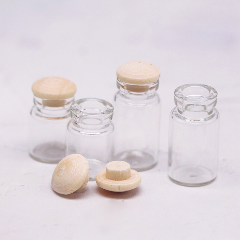 ขวดแก้วจิ๋วสำหรับบ้านตุ๊กตา 4  - Food Storage Jars With Lids บทวิจารณ์และราคา