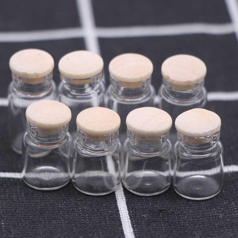 ขวดแก้วจิ๋วสำหรับบ้านตุ๊กตา 4  - Food Storage Jars With Lids บทวิจารณ์และราคา