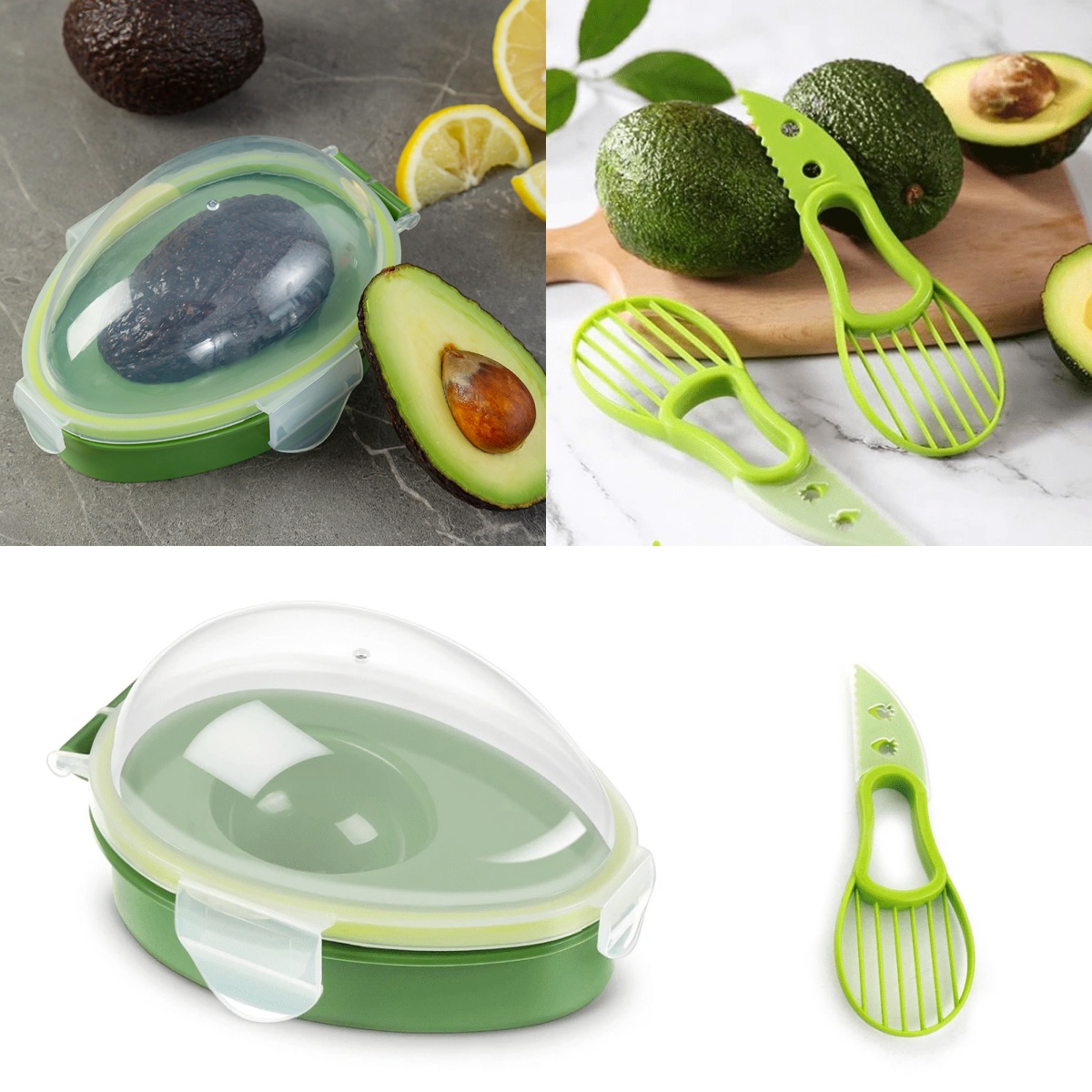 กล่องเก็บอะโวคาโดแบบใช้ซ้ำได้  - Food Storage Jar Set บทวิจารณ์และราคา