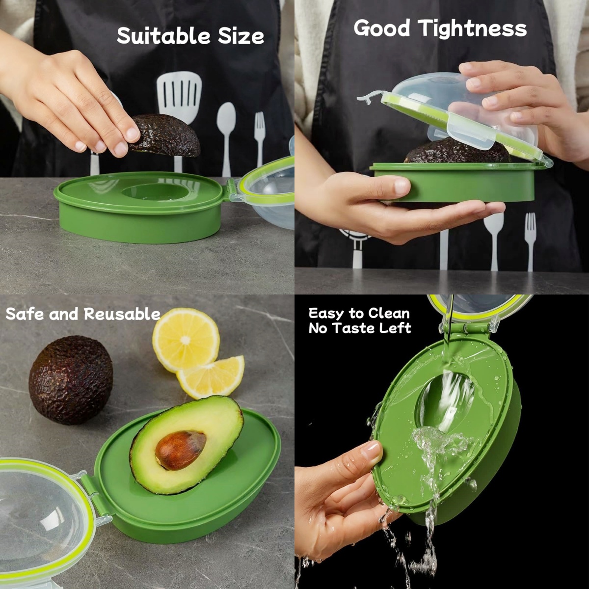 กล่องเก็บอะโวคาโดแบบใช้ซ้ำได้  - Food Storage Jar Set บทวิจารณ์และราคา