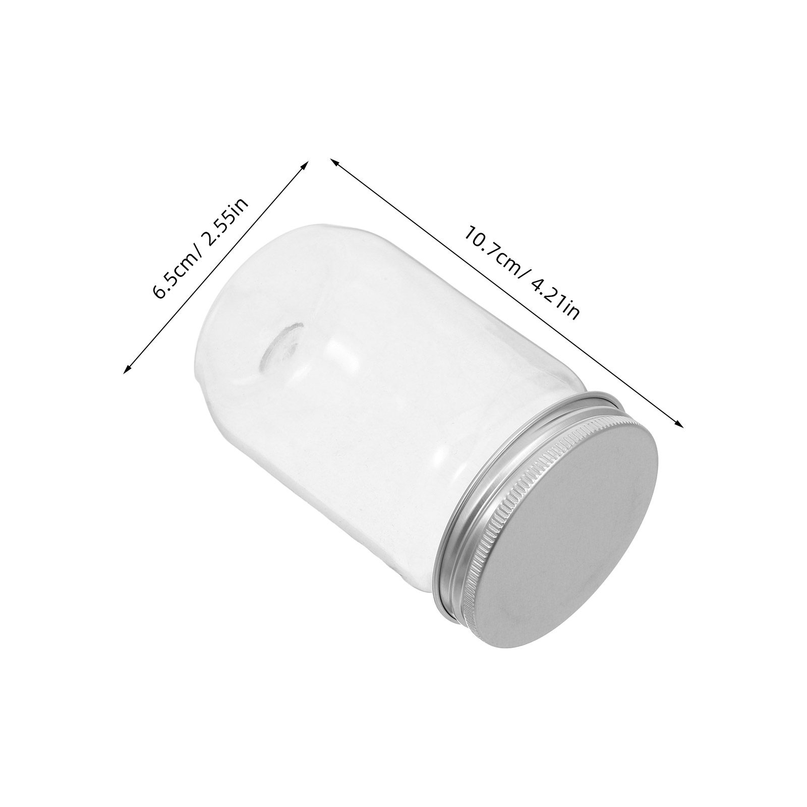 ขวดโหลพลาสติกใส 6 ชิ้น พร้อมฝา - Food Storage Jars With Lids บทวิจารณ์และราคา