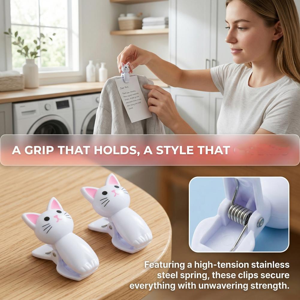 คลิปหนีบถุงรูปแมวน่ารัก คลิปพล - Food Storage Plastic Bag บทวิจารณ์และราคา