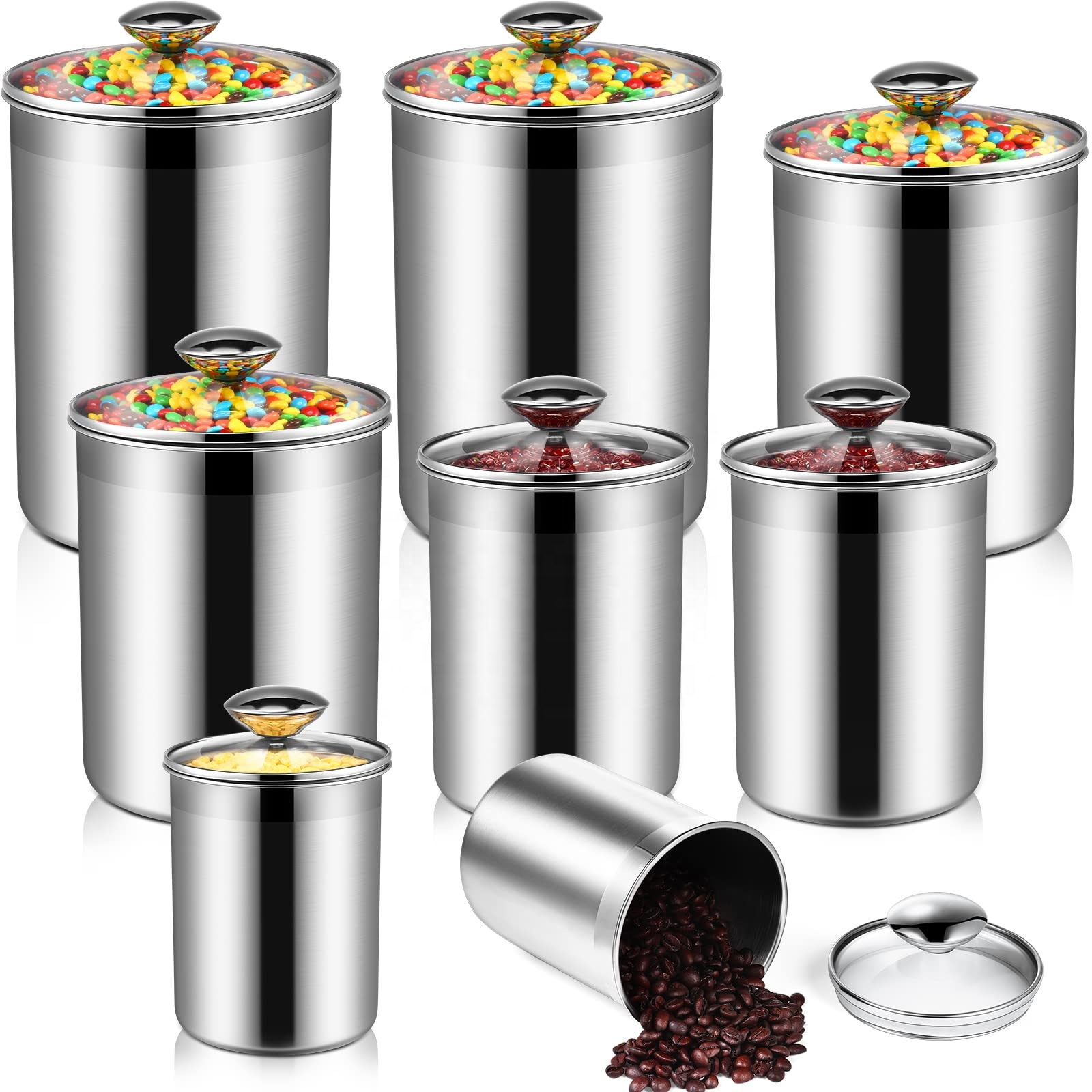 ชุดกระป๋องเก็บอาหารสแตนเลสสำหร - Food Storage Containers Set บทวิจารณ์และราคา