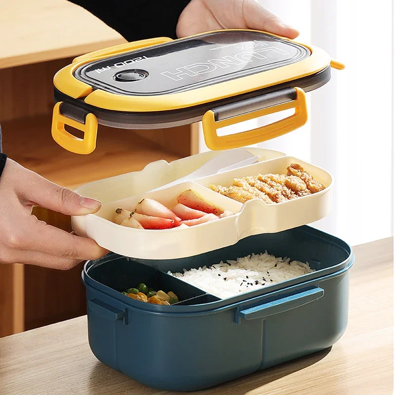 กล่องข้าวสองชั้นแบบร้อน พร้อมช - Food Storage Drawer Organizer บทวิจารณ์และราคา