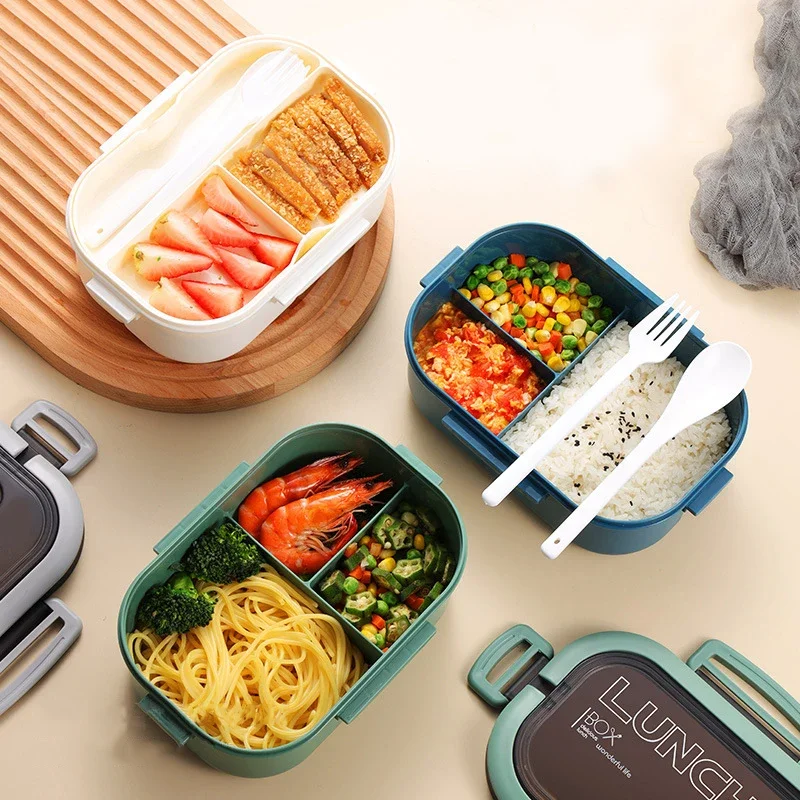 กล่องข้าวสองชั้นแบบร้อน พร้อมช - Food Storage Drawer Organizer บทวิจารณ์และราคา