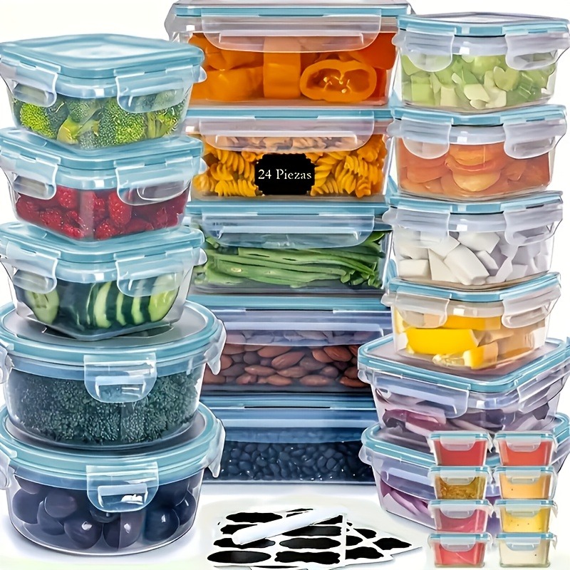 ชุดเก็บอาหารปลอดสาร BPA 48 ชิ้ - Food Storage Containers Set บทวิจารณ์และราคา