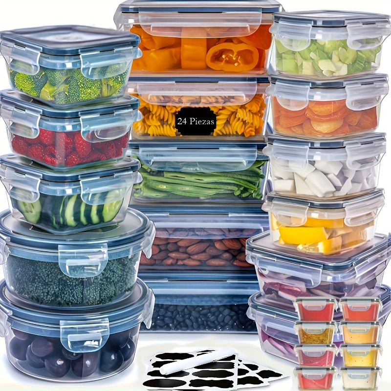 ชุดเก็บอาหารปลอดสาร BPA 48 ชิ้ - Food Storage Containers Set บทวิจารณ์และราคา