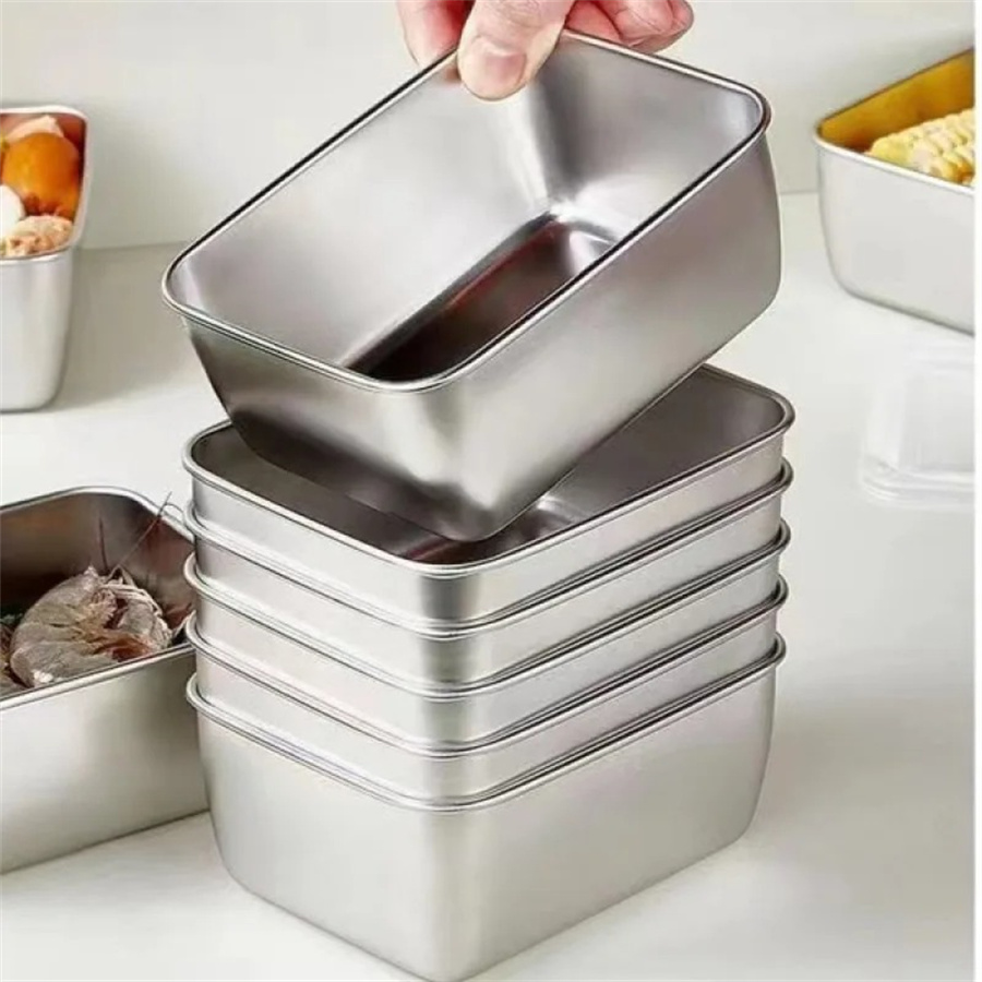 1/3/5pcs สแตนเลสกล่องเก็บอาหาร - Food Storage Time บทวิจารณ์และราคา