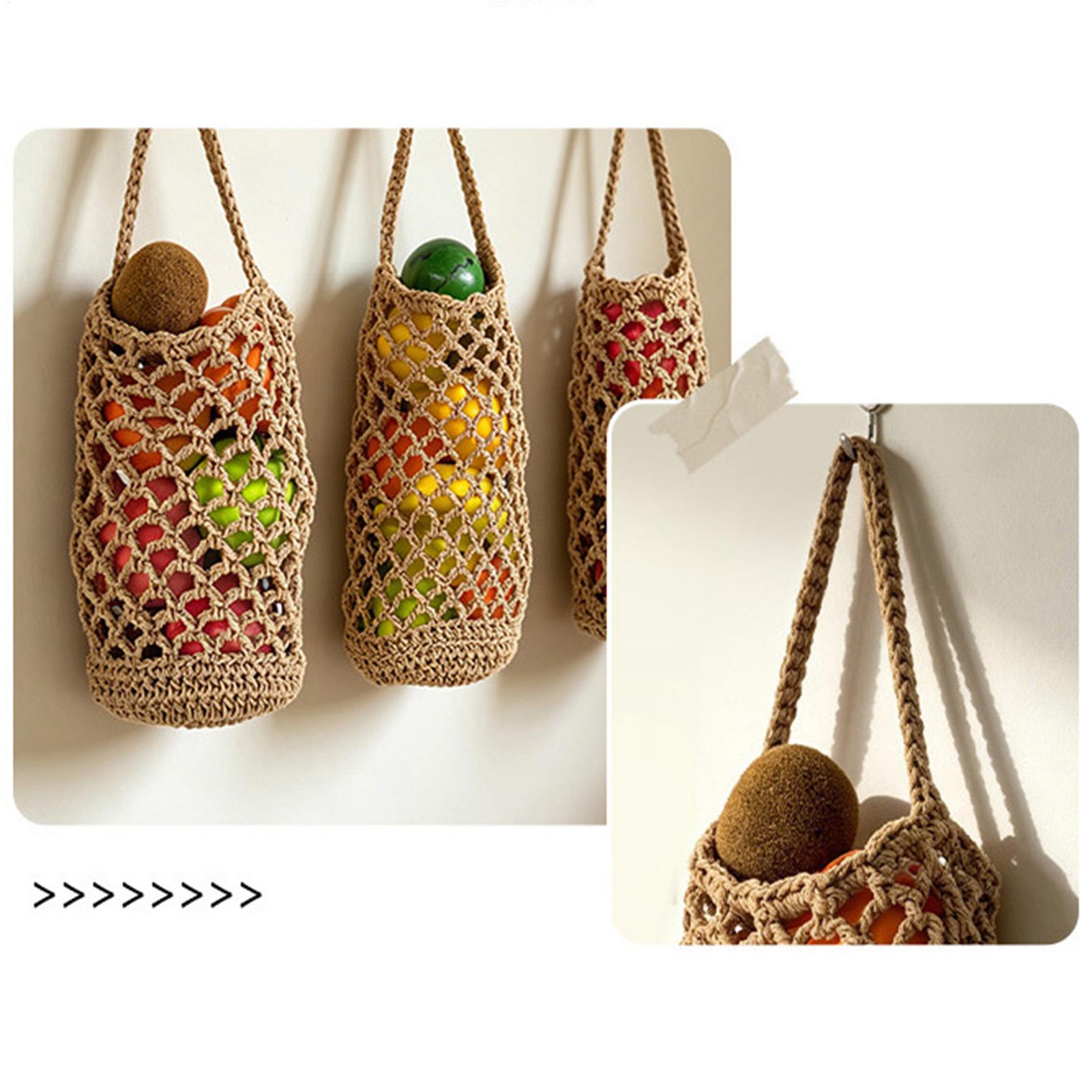 ถุงเก็บผักแบบโบโฮ ทอมือจากผ้าฝ - Produce Bag Reusable Mesh บทวิจารณ์และราคา