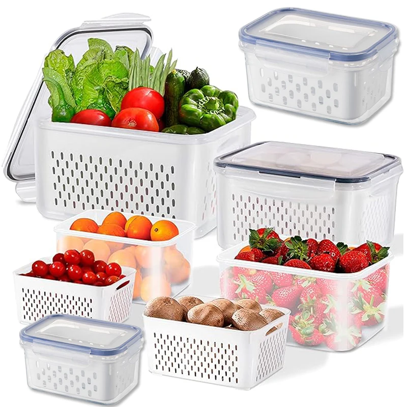 ชุดกล่องเก็บอาหารในตู้เย็นพร้อ - Food Storage Jar Set บทวิจารณ์และราคา
