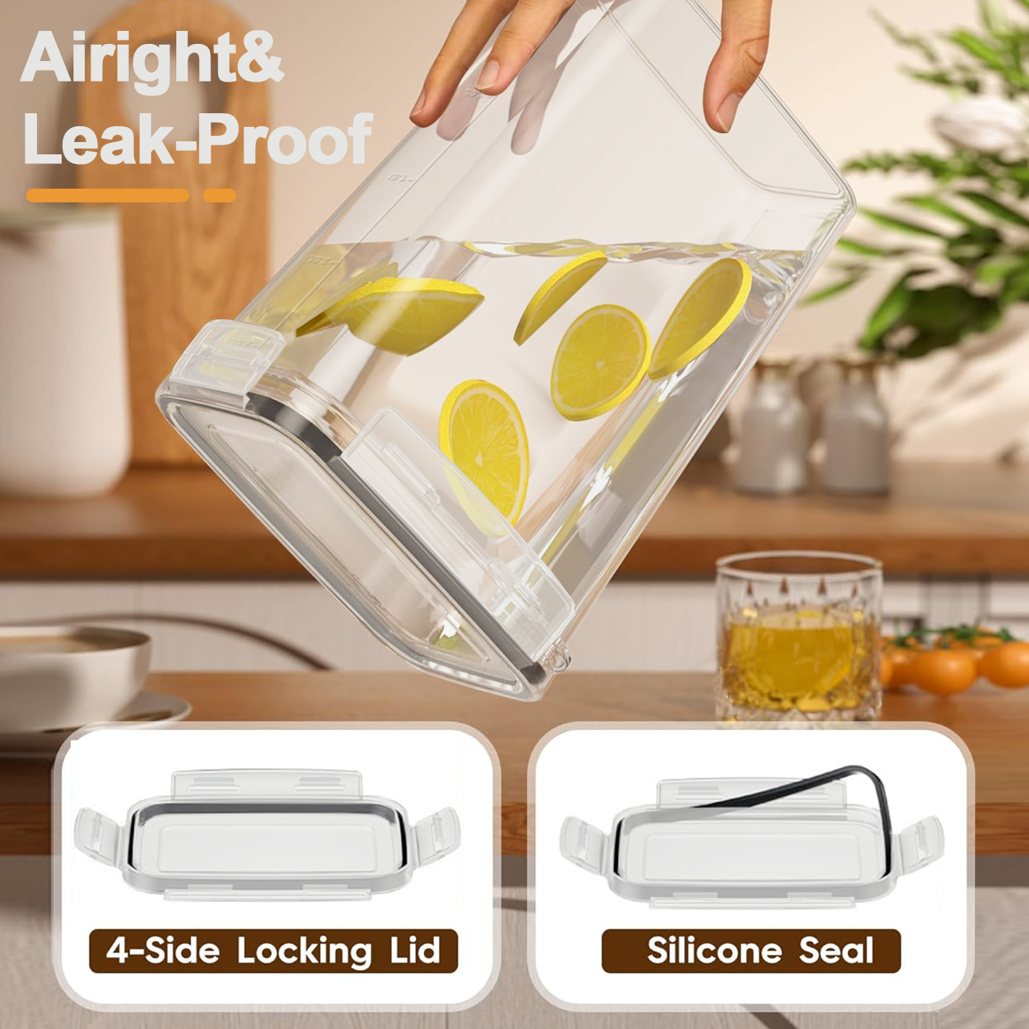 ภาชนะเก็บอาหารสุญญากาศ 3/6 ชิ้ - Food Storage Jar Set บทวิจารณ์และราคา