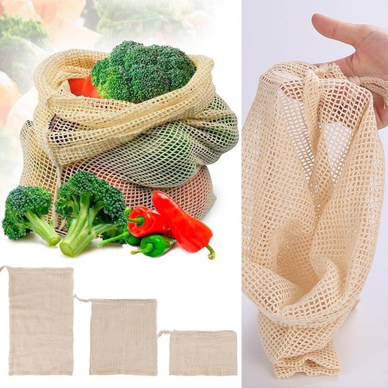 ถุงตาข่ายใส่ผักผลไม้แบบใช้ซ้ำไ - Produce Bag Reusable Mesh บทวิจารณ์และราคา